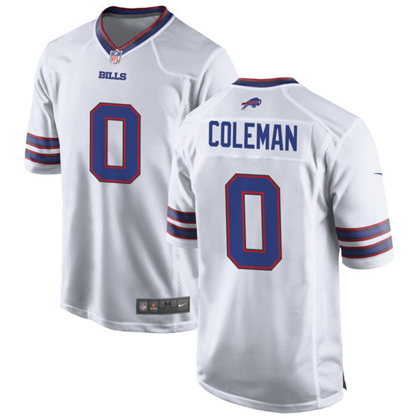 Mens Buffalo Bills #0 Keon Coleman Nike White Vapor F.U.S.E. Limited Jersey(1)