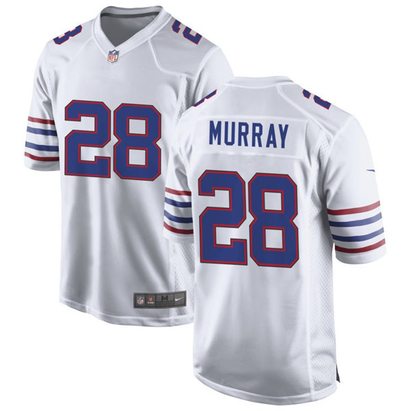 Mens Buffalo Bills #28 Latavius Murray Nike White Alternate Retro Vapor Limited Jersey