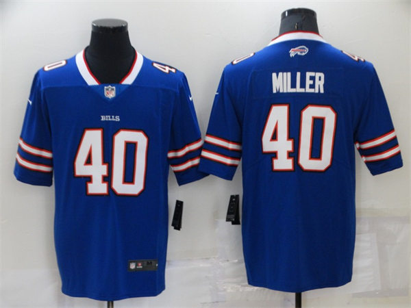 Mens Buffalo Bills #40 Von Miller Nike Royal Vapor Limited Stitched Jersey