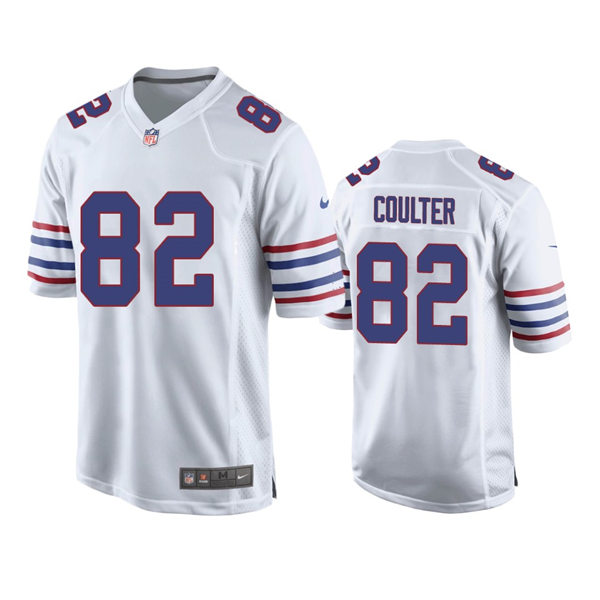 Mens Buffalo Bills #82 Isaiah Coulter Nike White Alternate Retro Vapor Limited Jersey