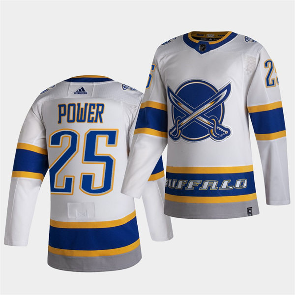 Mens Buffalo Sabres #25 Owen Power Adidas 2020-21 NHL Reverse Retro Special Edition Stitched Jersey