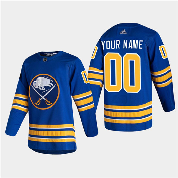 Mens Buffalo Sabres Custom Adidas Home Royal Stitched Premier Jersey Stitched