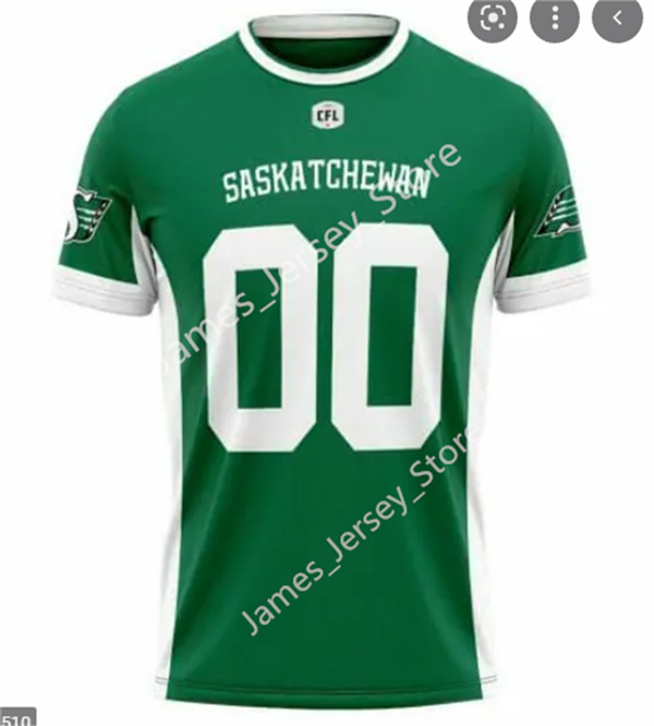 Mens CFL Saskatchewan Roughriders Custom Home Green Football Jerseys
