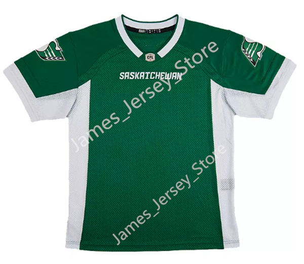 Mens CFL Saskatchewan Roughriders Custom New Era Home Green Football Jerseys