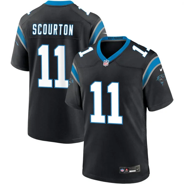 Mens Carolina Panthers #11 Nic Scourton Nike Black Vapor F.U.S.E. Limited Jersey 