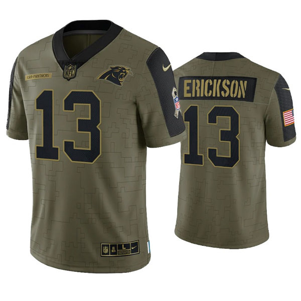 Mens Carolina Panthers #13 Alex Erickson Nike Olive 2021 Salute To Service Limited Jersey