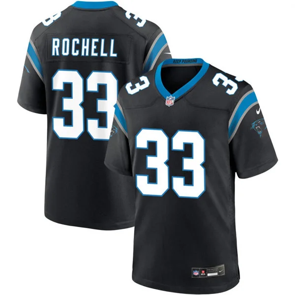 Mens Carolina Panthers #33 Robert Rochell Nike Black Vapor F.U.S.E. Limited Jersey 