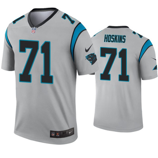 Mens Carolina Panthers #71 Phil Hoskins Nike Grey Inverted Legend Jersey