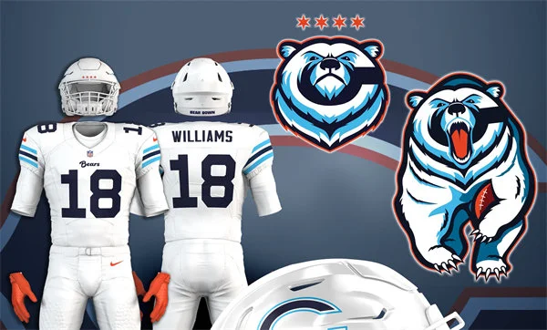 Mens Chicago Bears #18 Caleb Williams White Rivalry Series Replics Jersey 