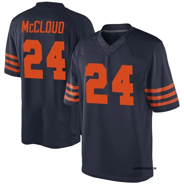 Mens Chicago Bears #24 Nick McCloud Nike Navy Orange F.U.S.E. Vapor Limited Jersey 