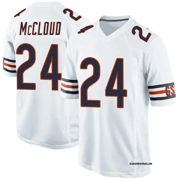 Mens Chicago Bears #24 Nick McCloud Nike White Vapor F.U.S.E. Limited Jersey 