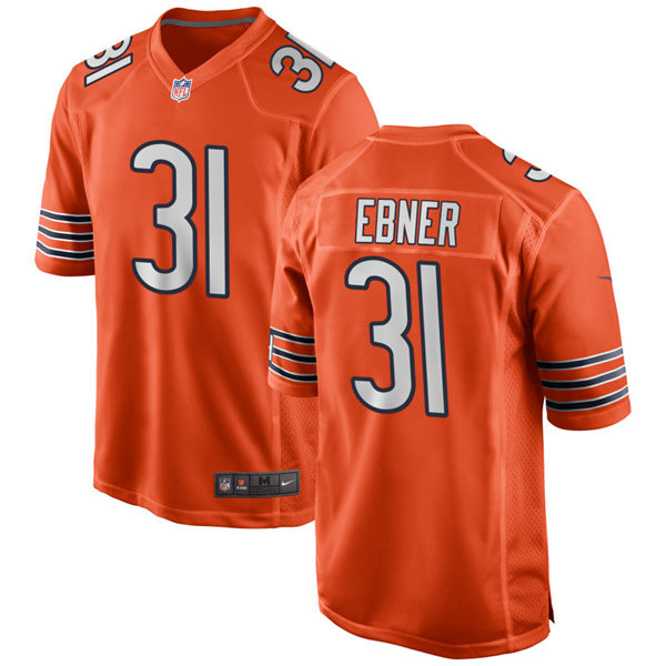 Mens Chicago Bears #31 Trestan Ebner Nike Orange Alternate Untouchable Limited Jersey