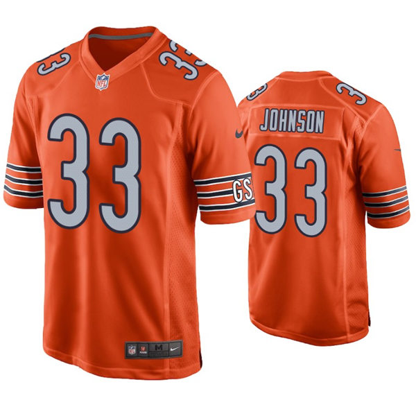 Mens Chicago Bears #33 Jaylon Johnson Nike Orange Alternate Untouchable Limited Jersey
