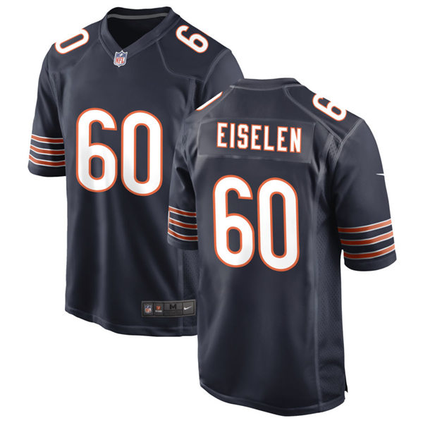 Mens Chicago Bears #60 Dieter Eiselen Nike Navy Vapor Untouchable Limited Jersey
