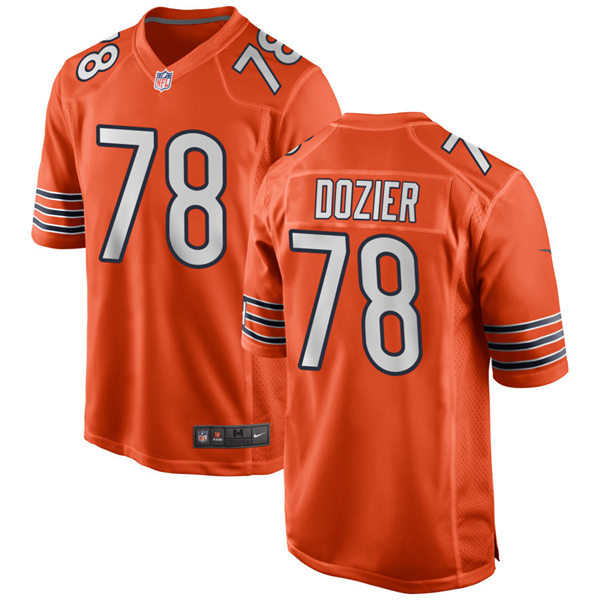 Mens Chicago Bears #78 Dakota Dozier Nike Orange Alternate Untouchable Limited Jersey