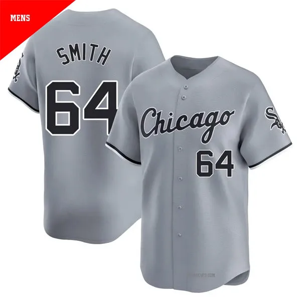 Mens Chicago White Sox #64 Shane Smith  Nike Gray Road Limited Jersey 