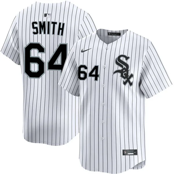 Mens Chicago White Sox #64 Shane Smith Nike White Home  Limited Jersey 