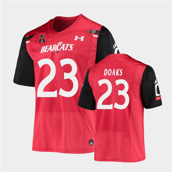 Mens Cincinnati Bearcats #23 Gerrid Doaks Under Armour Red College Football Game Jersey