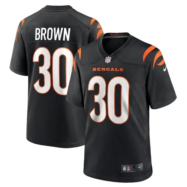 Mens Cincinnati Bengals #30 Chase Brown Black Team Color Vapor F.U.S.E. Limited Jersey 