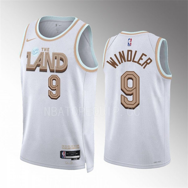 Mens Cleveland Cavaliers #9 Dylan Windler White 2022-23 City Edition Jersey