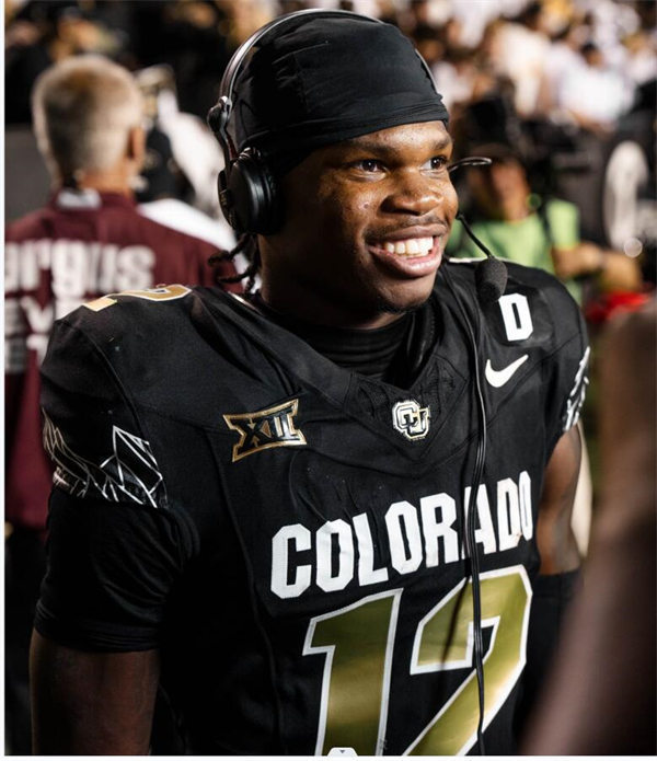 Mens Colorado Buffaloes #12 Travis Hunter 2024 XII F.U.S.E. Limited Black College Football Game Jersey 