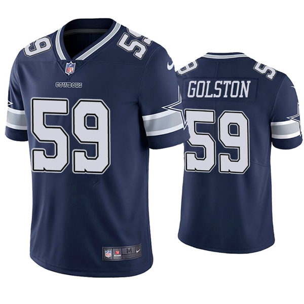 Mens Dallas Cowboys #59 Chauncey Golston Nike Navy Team Color Untouchable Limited Jersey