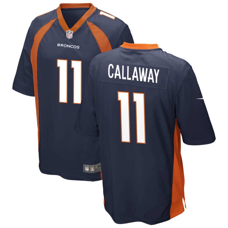 Mens Denver Broncos #11 Marquez Callaway Nike Navy Vapor Untouchable Limited Jersey