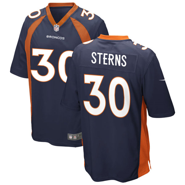 Mens Denver Broncos #30 Caden Sterns Nike Navy Vapor Untouchable Limited Jersey
