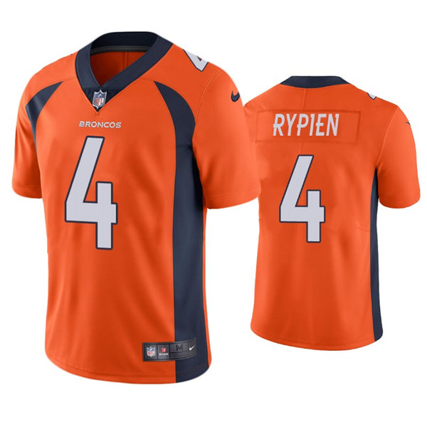 Mens Denver Broncos #4 Brett Rypien Nike Orange Vapor Untouchable Limited Jersey