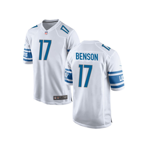 Mens Detroit Lions #17 Trinity Benson Nike White Vapor Untouchable Limited Jersey