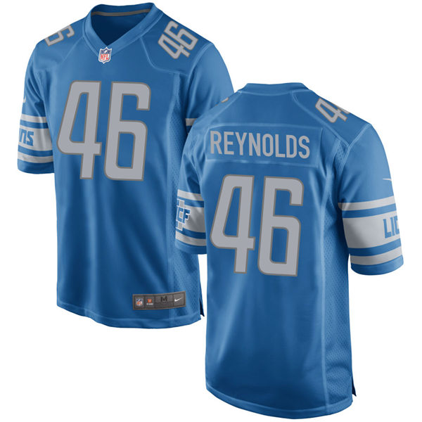 Mens Detroit Lions #46 Craig Reynolds Nike Blue Vapor Untouchable Limited Jersey