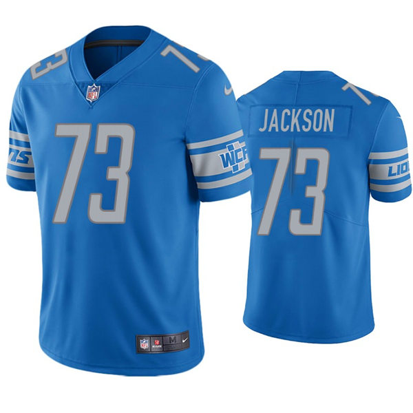 Mens Detroit Lions #73 Jonah Jackson Nike Blue Vapor Untouchable Limited Jersey