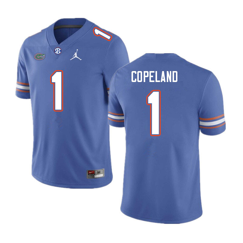 Mens Florida Gators #15 Jacob Copeland Royal Jordan Brand College Football Jersey
