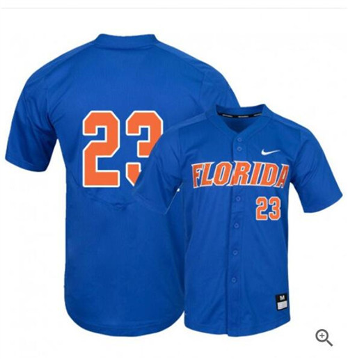 Mens Florida Gators #23 Jack Leftwich Nike Royal College Baseball Game Jerseys