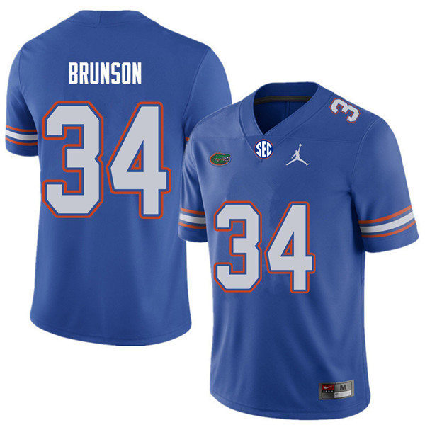 Mens Florida Gators #34 Lacedrick Brunson -b