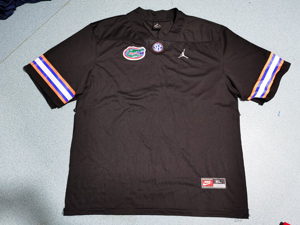Mens Florida Gators Black Jordan Custom Football Jerseys