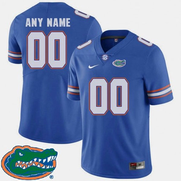Mens Florida Gators Custom Fred Johnson Martez Ivey Reggie Nelson Danny Wuerffel Maurkice Pouncey Nike Royal Football Jerseys