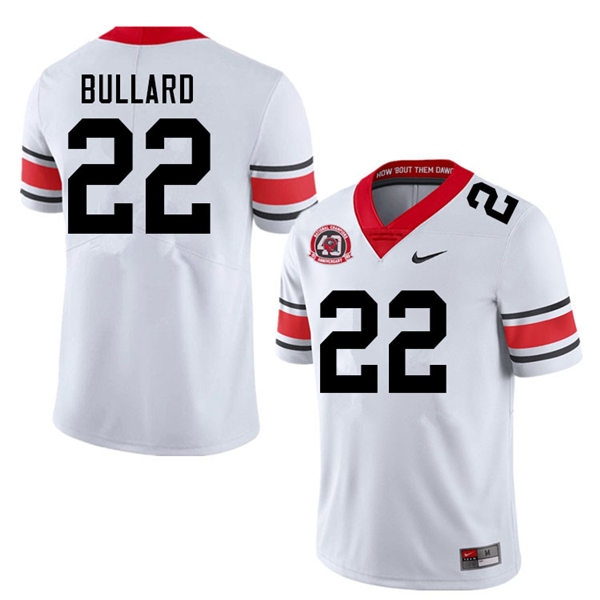 Mens Georgia Bulldogs #22 Javon Bullard Stitched Nike 40th anniversary White alternate football jersey