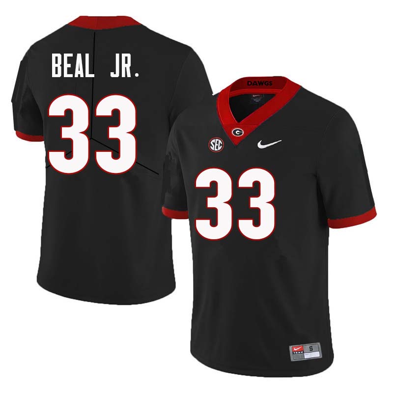 Mens Georgia Bulldogs #33 Robert Beal Jr. Nike Black Foootball Jersey