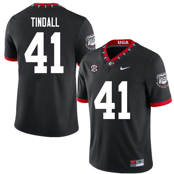 Mens Georgia Bulldogs #41 Channing Tindall Nike 2020 Black College Foootball Game Jersey