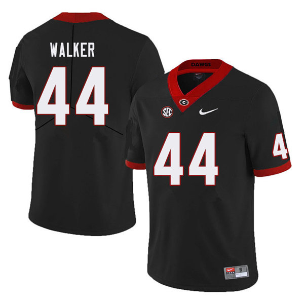 Mens Georgia Bulldogs #44 Travon Walker Nike Black Foootball Jersey