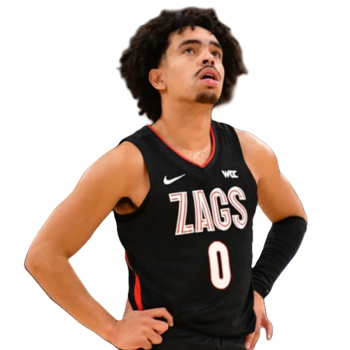 Mens Gonzaga Bulldogs #0 Ryan Nembhard Nike 2021-22 Black WCC College Basketball Game Jersey 