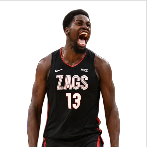 Mens Gonzaga Bulldogs #13 Graham Ike Nike 2021-22 Black WCC College Basketball Game Jersey 