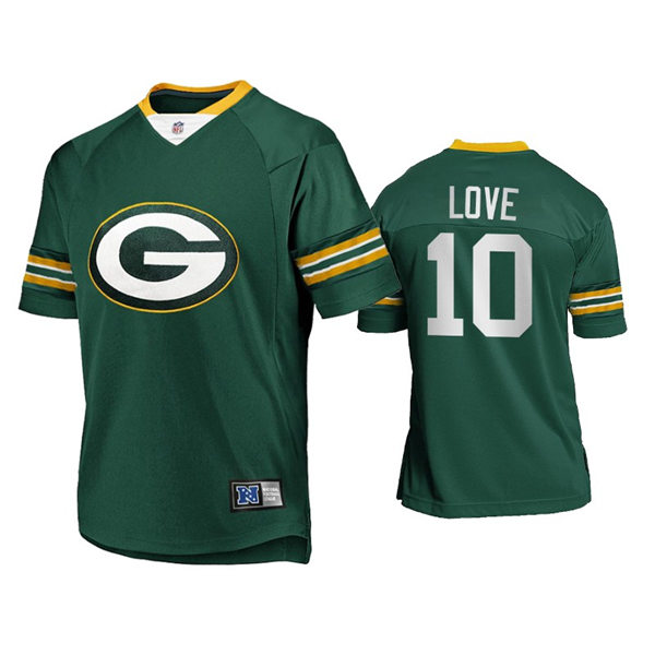 Mens Green Bay Packers #10 Jordan Love Nike 2021 Green Team Logo Icon Jersey