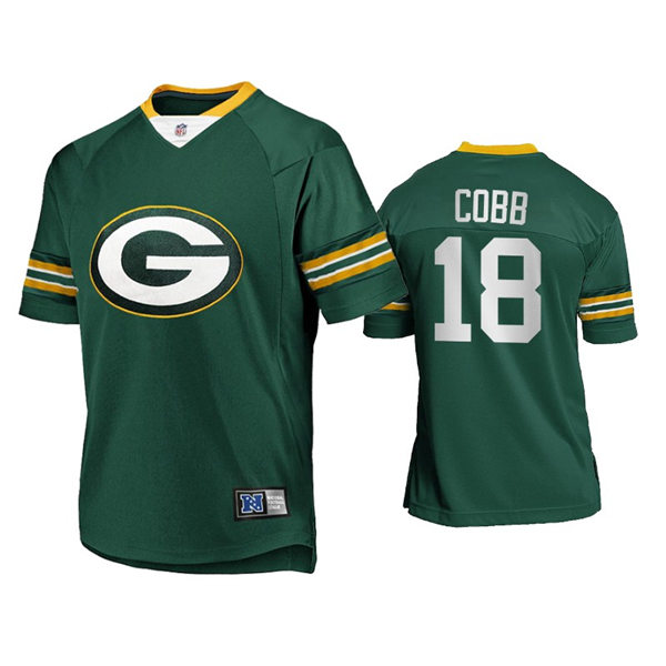 Mens Green Bay Packers #18 Randall Cobb Nike 2021 Green Team Logo Icon Jersey