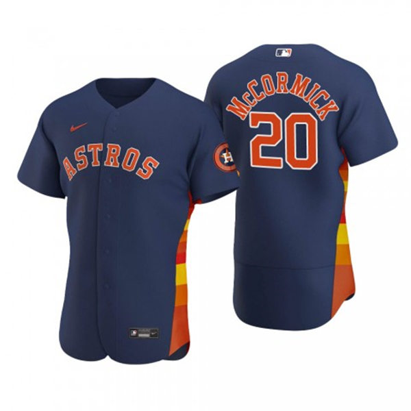 Mens Houston Astros #20 Chas McCormick Nike Navy Alternate Flexbase Jersey