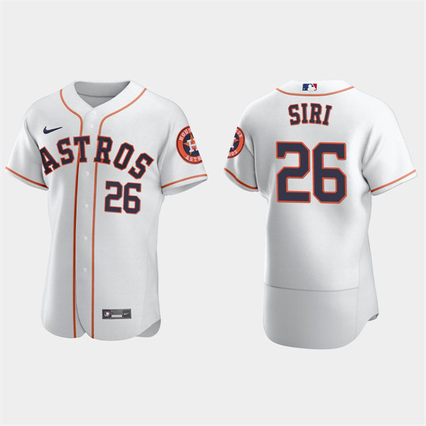 Mens Houston Astros #26 Jose Siri White Home FlexBase Player Jersey