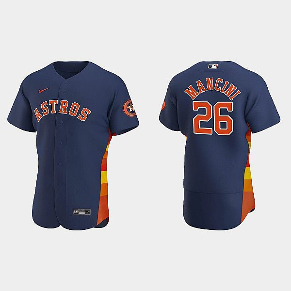 Mens Houston Astros #26 Trey Mancini Nike Navy Alternate Flexbase Player Jersey