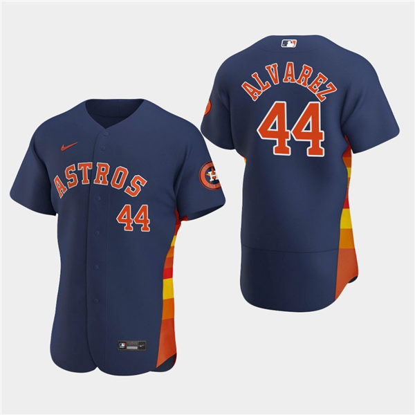 Mens Houston Astros #44 Yordan Alvarez Nike Navy Alternate Flexbase Jersey
