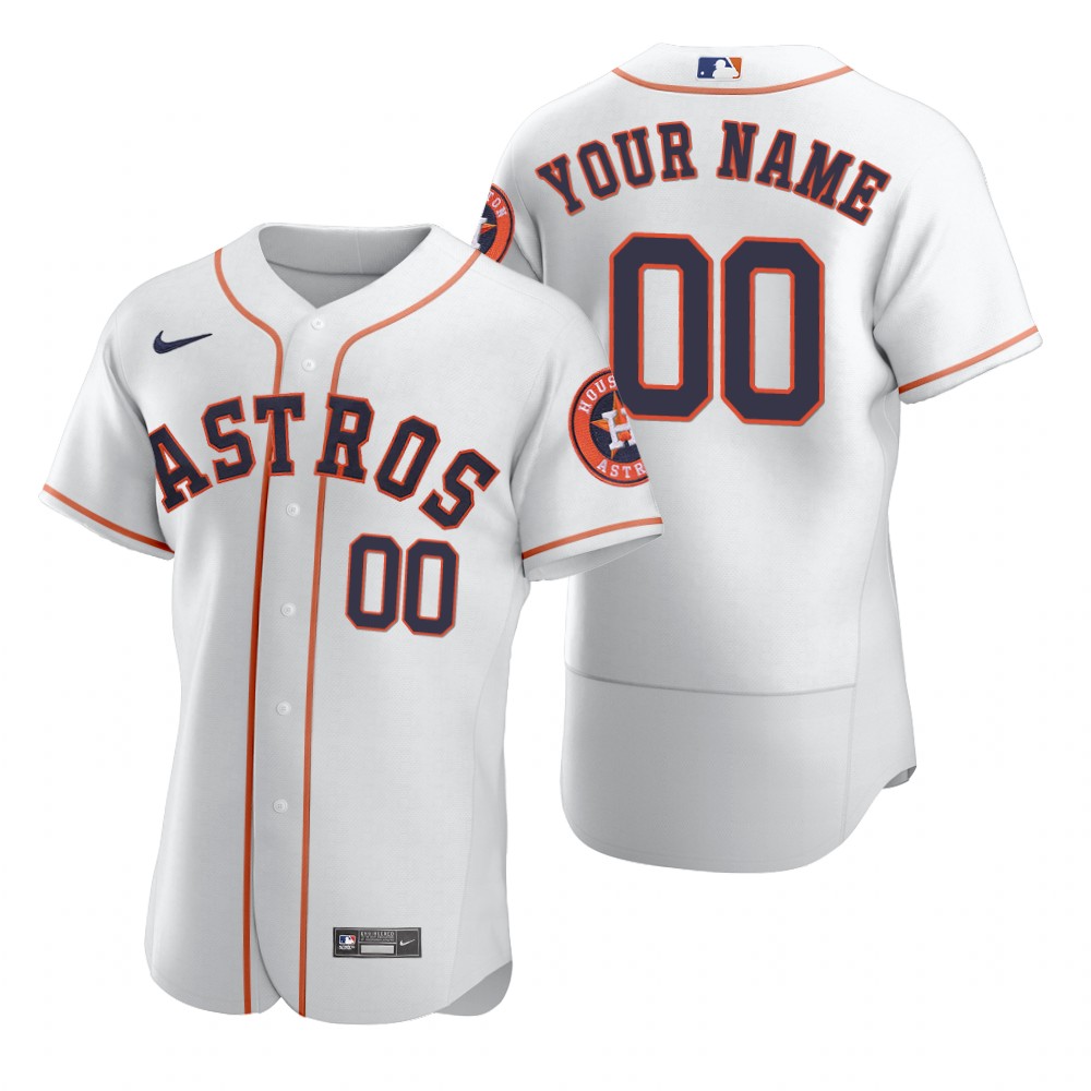 Mens Houston Astros Custom Nolan Ryan Jeff Bagwell Roy Oswalt Craig Biggio Nike White Flexbase Jersey